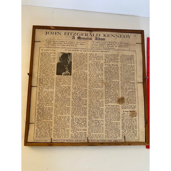 John Fitzgerald Kennedy: A Memorial Album made  in a frame. - Picture 8 of 9
